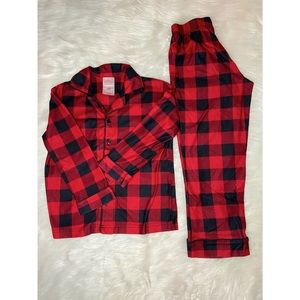 Wondershop Red plaid unisex Kids pajama size 6